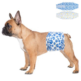 Dono Dog Diapers Male with blue paw pattern for mess-free wear