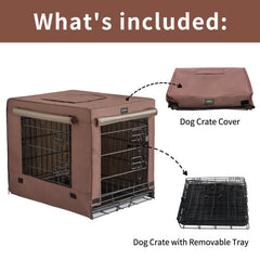 DONORO crate interior shows two-door layout offering versatile placement and convenient entry.