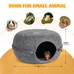 DOOKRON Guinea Pig Hideout 2 Pack: top resting area for lounging