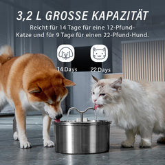 DOOOB cat water fountain demonstrates two drinking modes for versatility