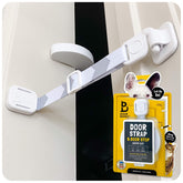 Door Buddy cat door latch on interior door enables cat access without cutting