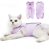 DOTON Cat Recovery Suit neck elastic band provides secure fit for post-surgery comfort.