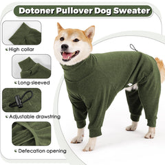 Dotoner pullover dog sweater soft stretch fabric for all-day comfort