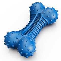 Doudele dog toy with tough rubber bone texture for durable chewing