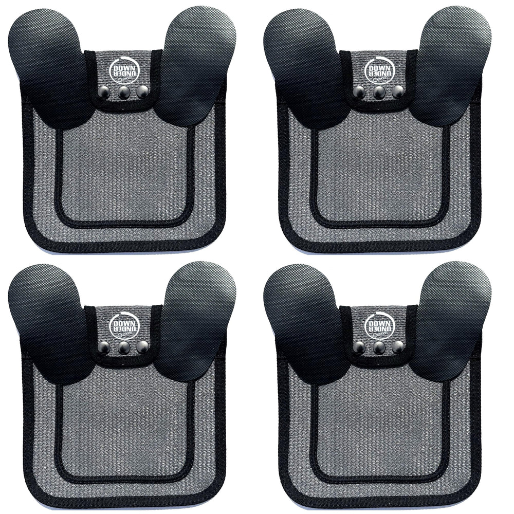 DOWN UNDER OUTDOORS poultry saver saddle with grey mesh and adjustable strap for secure protection