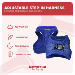 Downtown Pet Supply Small Dog Harness fit chart helps choose the right size