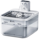 DownyPaws battery-operated cat water fountain front view enabling cordless hydration for pets