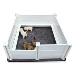 DOZZOPET whelping box pig rails keeps puppies safe around mom