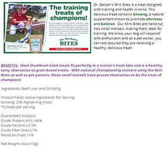 Dr. Becker's Mini Bites ginseng trainer-pocket for alertness during classes.