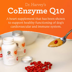 Dr. Harvey's Coenzyme Q10 USA-made label highlights quality