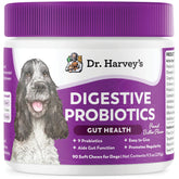 Dr. Harvey's Digestive Probiotic Soft Chews dog treats promote gut health.