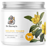 Dr. Harvey's Golden Years powder-dog-food-bowl is easy to mix into meals for senior dogs.