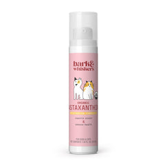 Dr. Mercola astaxanthin liquid pump bottle for pets supports antioxidant wellness.