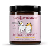 Dr. Mercola Bark & Whiskers Detox bottle front for pets' liver support