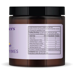 Dr Mercola Bark & Whiskers digestive enzymes dog-cat-serving for easier kibble digestion.