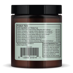 Organic mushroom close-up highlighting beta glucans and antioxidants in Bark & Whiskers.