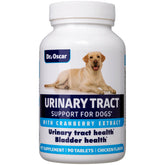 Dr. Oscar Dog UTI bottle front showing complete urinary support for pets.