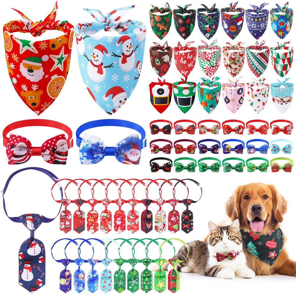 DragonflyDreams Christmas bandana snowman design for festive dog styling