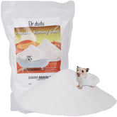 DR.DUDU hamster bath sand 6.6lb bag open for easy bath sessions