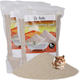 DR.DUDU hamster bath sand bag close-up shows dust-free formula for safe baths