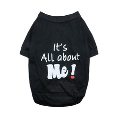 DroolingDog XXXL dog tee black front view for daily wear comfort