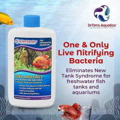 DrTim's Aquatics One & Only cycling action helps start tank cycling early