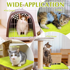 Drydiet cat pad shown in crate setup for home or travel use