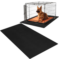 Drydiet PVC Pet Crate Floor Protection Mat full-view shows large crate coverage.