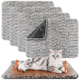 Drydiet self-warming cat pad gray setup provides cozy warmth for pets