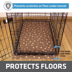 Drymate crate mat cut-to-fit demonstrates customizable coverage for kennels.