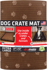 Drymate dog crate mat absorbent-urine keeps kennels clean and floors protected.