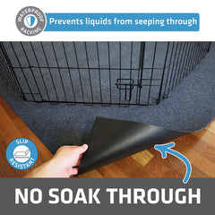 Drymate Jumbo Dog Playpen Mat absorbent fabric soaks up spills instantly