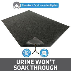 Drymate Jumbo XXL cat litter trapping mat waterproof backing visible preventing spills