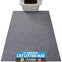 Drymate XL cat litter mat front view shows paw-friendly protection for floors.