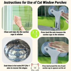 DSCANDYMQ cat window perch hammock folded-storage-angle shows easy folding without dismantling.
