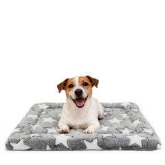 DTKIUSDKR dog bed mat reversible winter plush for cozy warmth