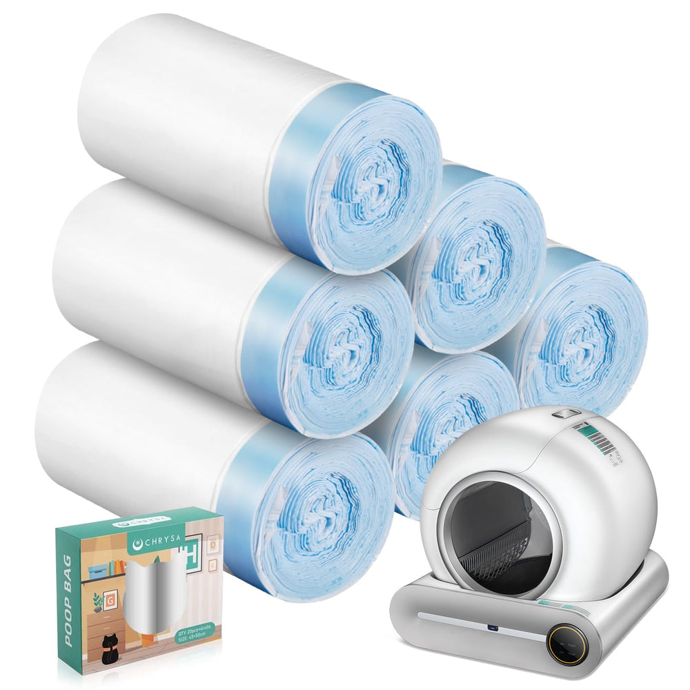 DuckSky self-cleaning litter box waste bags showing clean disposal and leak-free containment.