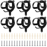 Dunzy 6-counts horse bridle rack with six hooks keeps reins organized and stalls tidy