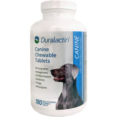 Duralactin Canine 1000mg vanilla chewables bottle for daily joint support