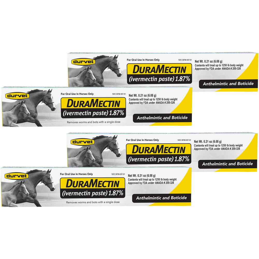 Duramectin box-label highlights ivermectin deworming for horses