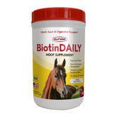 Durvet Biotin Daily Hoof Care pellets packaging for convenient daily hoof nutrition