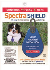 Durvet Spectra Shield collar medallion delivering long-lasting flea and tick protection