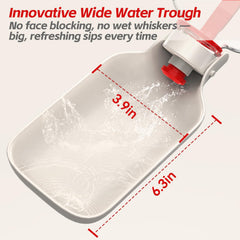 Duwize 19oz capacity dog bottle ensures longer walks without frequent refills.