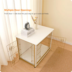 Dwanton adjustable feet stabilize the crate on uneven floors.
