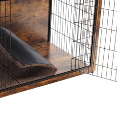 Dwanton dog crate cushion inside demonstrates cozy sleep space for canine comfort