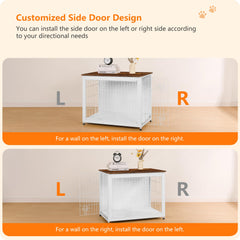 Dwanton dog crate with cushion offers a warm, cozy sleep space for dogs