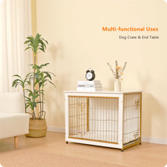 Dwanton dog crate interior shows cushion for comfortable naps and better rest.