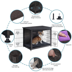Dwanton dog crate cushion interior highlights warmth and comfort for dogs.