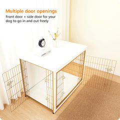 Dwanton dog crate furniture cushion inside for cozy resting space