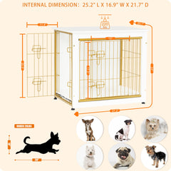 Dwanton dog crate furniture cushion inside provides cozy sleep for dogs